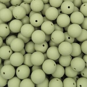 15mm Solid Silicone Bead, Lint