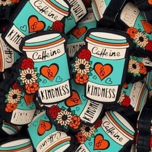 Caffeine & Kindness Silicone Focal Bead