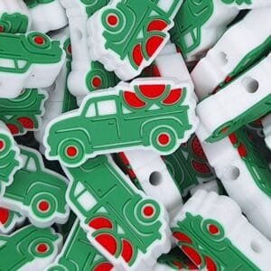 Watermelon Truck Silicone Focal Bead