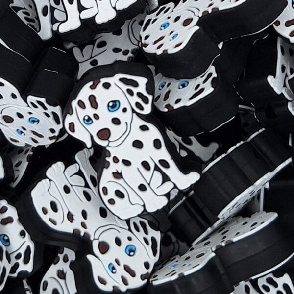 Dalmation Silicone Focal Bead