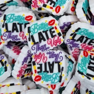 Better Late Than Ugly Silicone Focal Bead