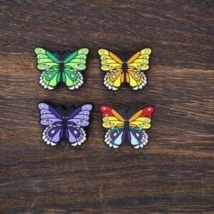 Colorful Butterfly Silicone Focal Bead, Choice of Color