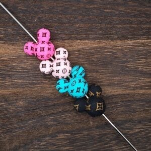 Designer Mouse Head Silicone Focal Bead