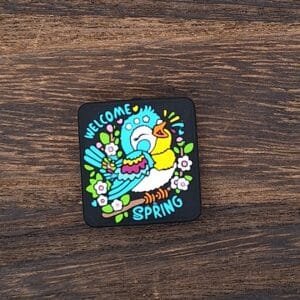 Welcome Spring Silicone Focal Bead