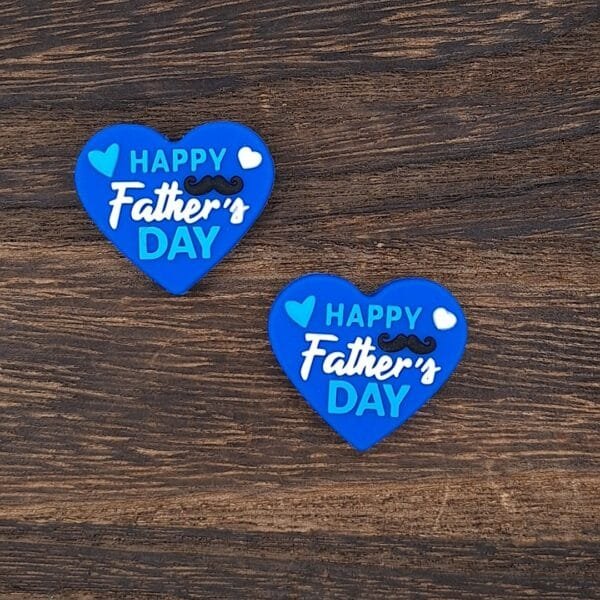 Happy Father's Day Silicone Focal Bead