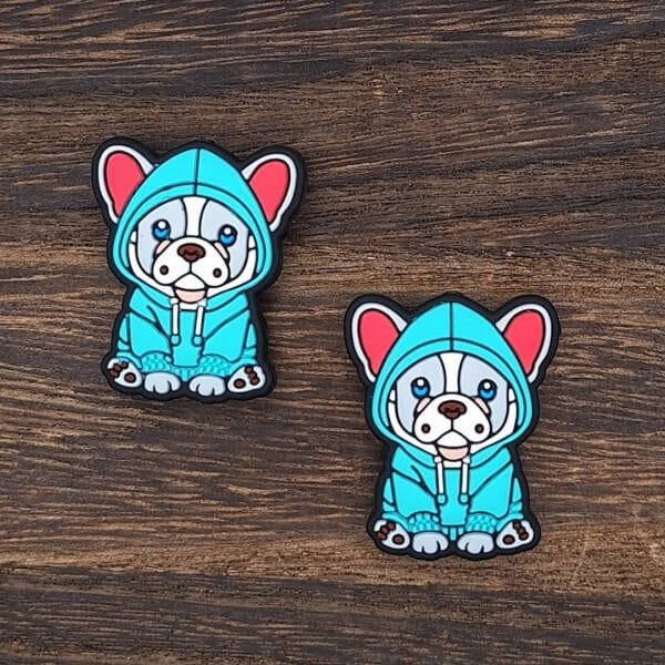 Bugsby the Hooded Pup Silicone Focal Bead