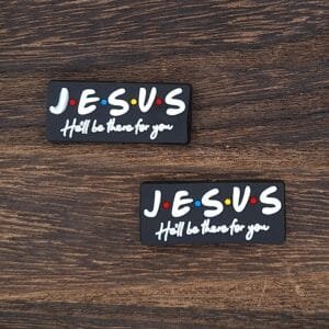 Jesus, He'll be there for you Soft PVC Focal Bead