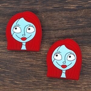 Blue Face Sally Silicone Focal Bead
