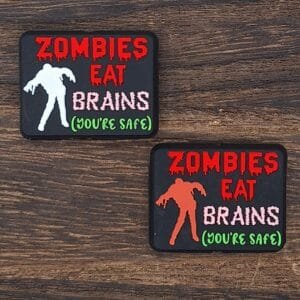 Zombies Eat Brains Silicone Focal Bead, Custom Collab
