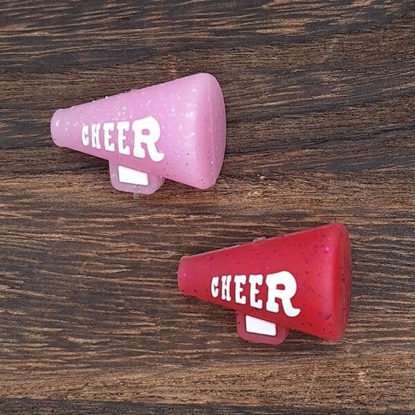 3d Cheer Megaphone Silicone Focal Bead, Custom Collab, Choice of Color