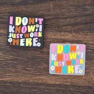 I don't know, I just work here Silicone Focal Bead, Choice of Color