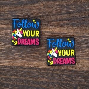 Follow Your Dreams Silicone Focal Bead