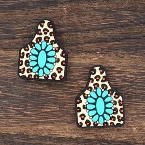 Conch Cow Tag Silicone Focal Bead