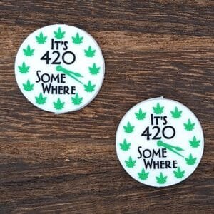It's 4:20 Somewhere Silicone Focal Bead