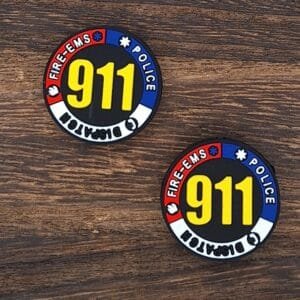 Police, Dispatch, Fire, 911 Silicone Focal Bead Custom Collab