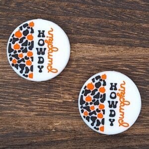 Howdy Pumpkin Silicone Focal Bead