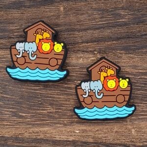 Noah's Ark Silicone Focal Bead
