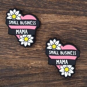 Small Business Mama Silicone Focal Bead