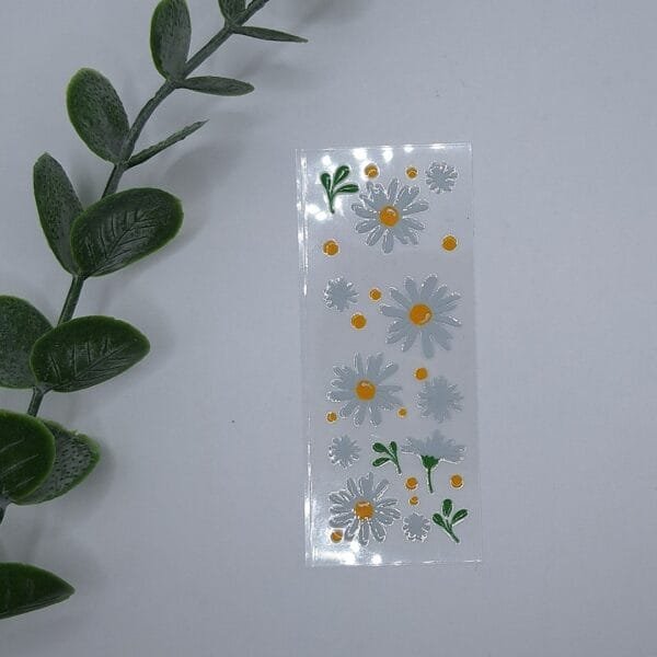 Beadable Pen Wrap, Daisies