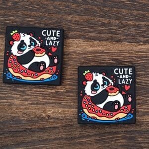 Cute & Lazy Panda Silicone Focal Bead