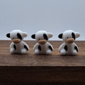 3d Katie the Cow Silicone Focal Bead