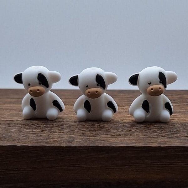 3d Katie the Cow Silicone Focal Bead