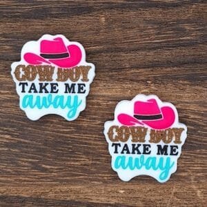 Cowboy take me away Silicone Focal Bead