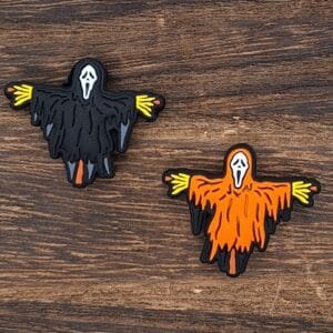 Halloween Scarecrow Silicone Focal Bead, Choice of Color