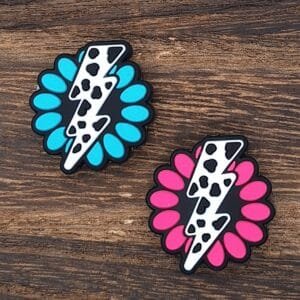Lightening Conch Silicone Focal Bead, Choice of Color