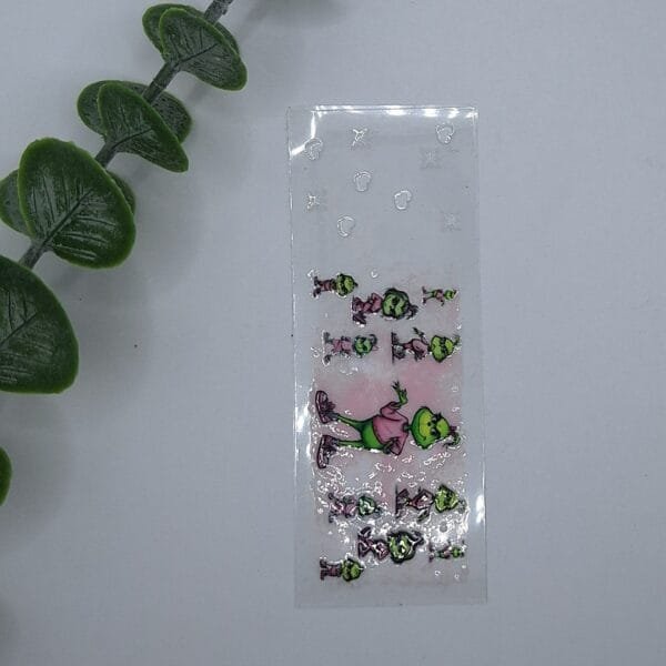 Beadable Pen Wrap, Pink Grouch