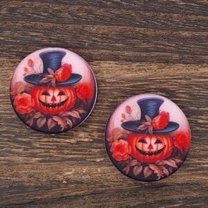 Calabaza (pumpkin) Silicone Focal Bead