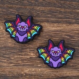 LF Bat Silicone Focal Bead, Custom Collab