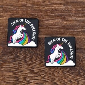 Sick of the bullshit Silicone Focal Bead