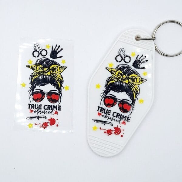 Motel Keychain UV Dtf, True Crime 2K720