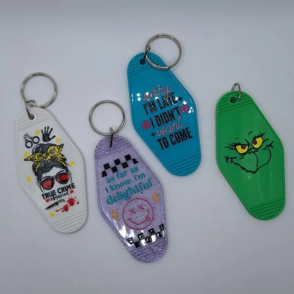 Motel Keychains, Choice of Color - Image 2