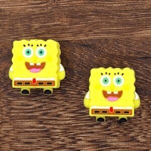 3d Sponge Guy Silicone Focal Bead