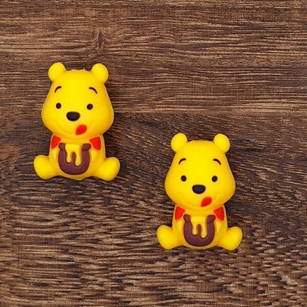 3d Honey Bear Silicone Focal Bead