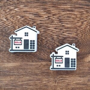 3d Sold House Silicone Focal Bead