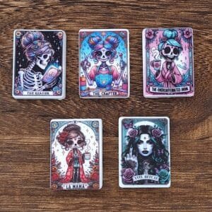 Tarot Card Silicone Focal Bead, Choice of Design