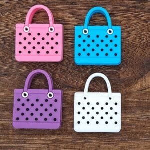 Croc Bag Silicone Focal Bead, Choice of Color