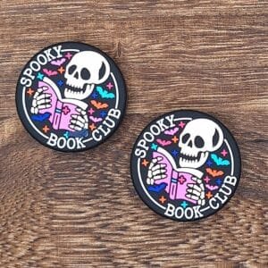 Spooky Book Club Silicone Focal Bead