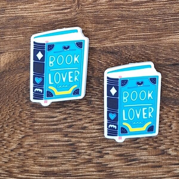 Book Lover Silicone Focal Bead