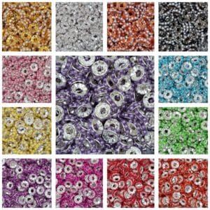 15mm Pearl Spacers, pack of 10, Choice of Color