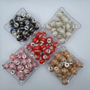 12mm Elegant Acrylic Stacked Spacers, Choice of Color