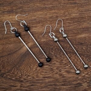 Beadable Earrings, Choice of Color