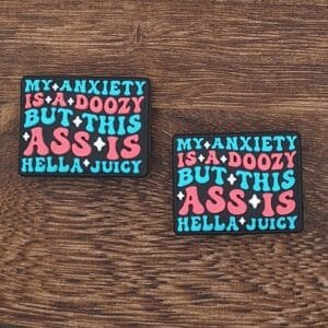 My Anxiety is a Doozy Silicone Focal Bead