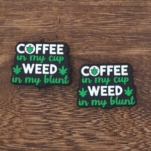 Coffee & Weed Silicone Focal Bead