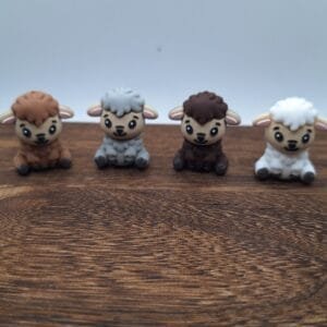 3d Lamb Silicone Focal Bead, Choice of Color