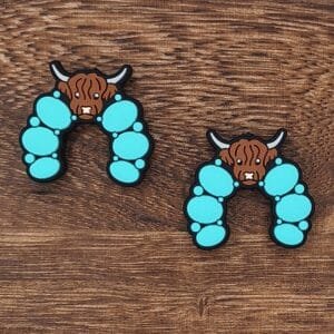 Cow Conch Horseshoe Silicone Focal Bead
