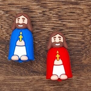3d Jesus Silicone Focal Bead